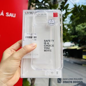 Ốp lưng iPhone 12 Pro Max Likgus trong viền PU