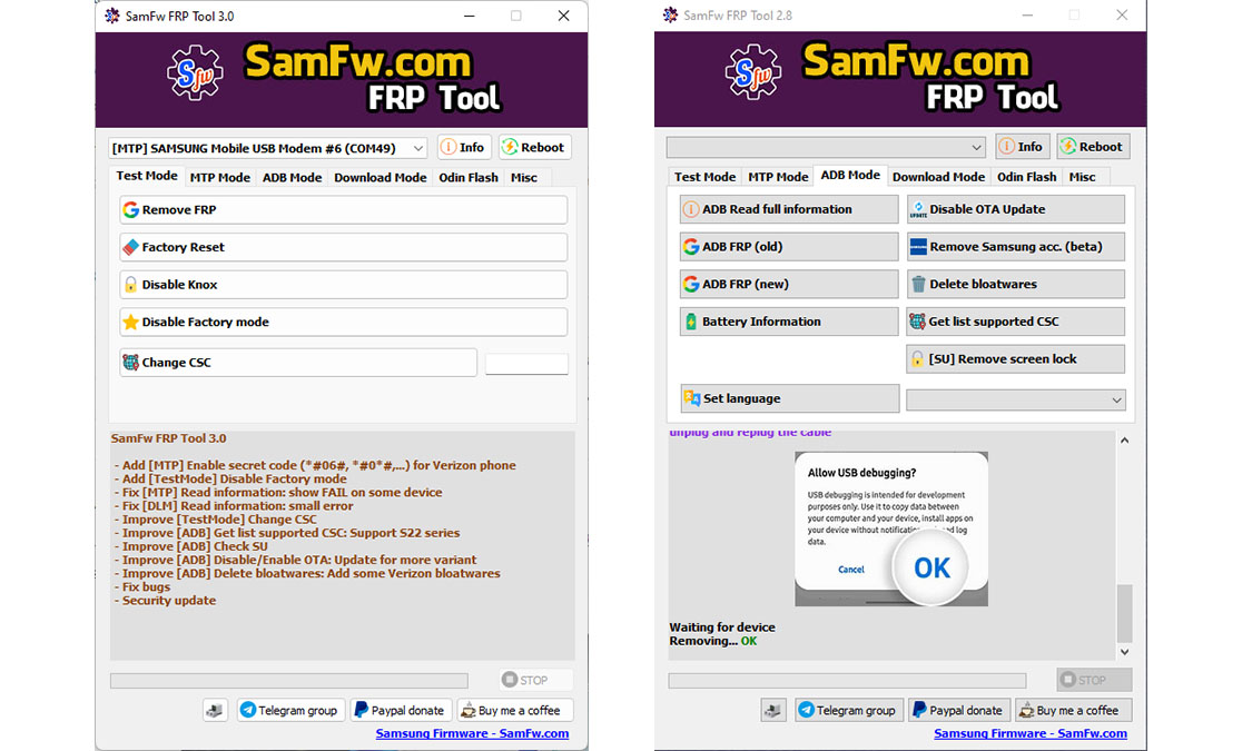 SamFW FRP Tool v4.7.1 Download 2023 [One-Click Samsung FRP Bypass]