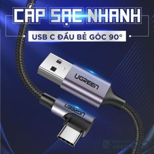 cáp sạc nhanh ugreen 3a