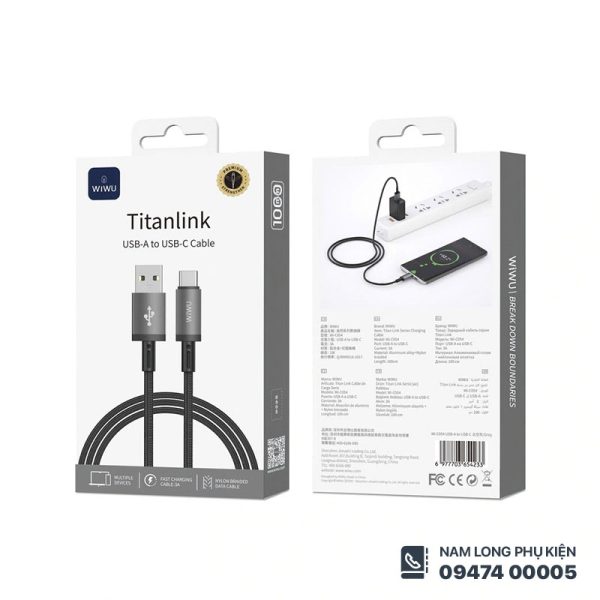 Cáp sạc Type C WiWU Titanlink C054 - Ảnh 3