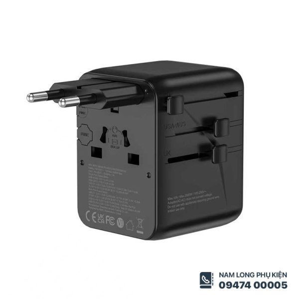 Củ sạc du lịch WIWU Warrior 25W UA011 – Nhỏ gọn, sạc nhanh, tương thích toàn cầu - Ảnh 4