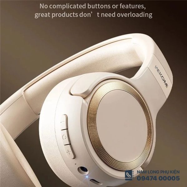 Tai nghe Bluetooth Wekome WM‑12 – Âm thanh sống động, thiết kế thoải mái - Ảnh 2
