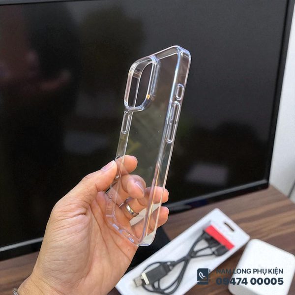 Ốp lưng iPhone 15 Pro Max trong suốt X-Level - mỏng nhẹ, tinh tế - Ảnh 3