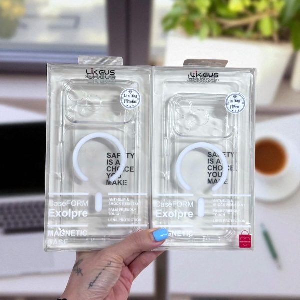Ốp Lưng iPhone 17 Pro Max Likgus Trong MagSafe – Bảo Vệ Trong Suốt, Hỗ Trợ Sạc Nhanh Không Dây