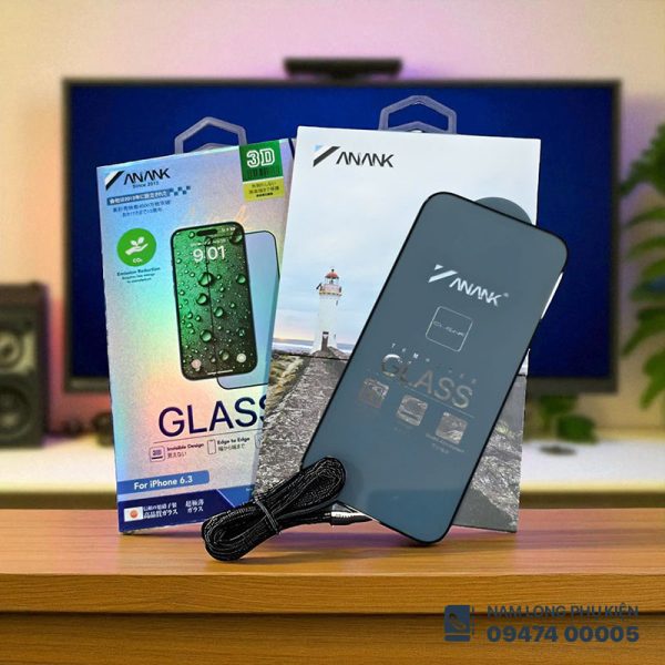 Cường Lực iPhone 17 Series 3D Anank Full Màn Hình – Bảo Vệ Toàn Diện, Trải Nghiệm Mượt Mà