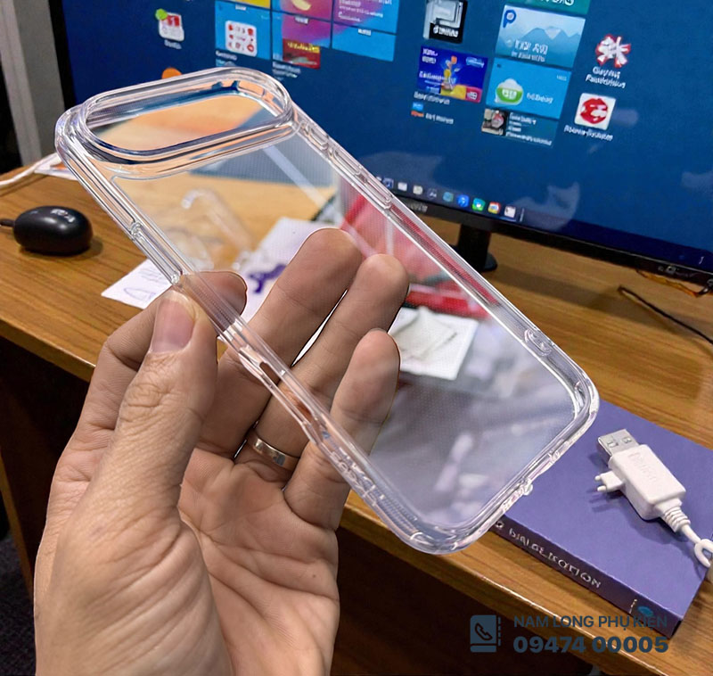 Ốp lưng iPhone 17 Air trong suốt Likgus - Ảnh 4