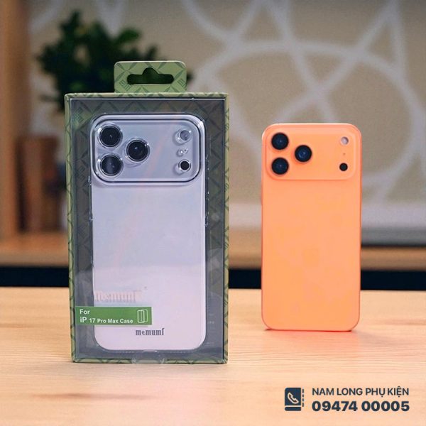 Ốp Lưng Trong Suốt iPhone 17 Series Memumi – Siêu Mỏng, Sang Trọng, Tinh Tế