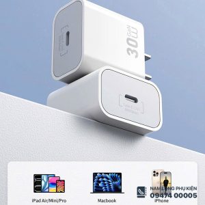 Alternative view of Củ Sạc Nhanh WiWU 30W Essen GaN – Nhỏ Gọn, Sạc Nhanh An Toàn