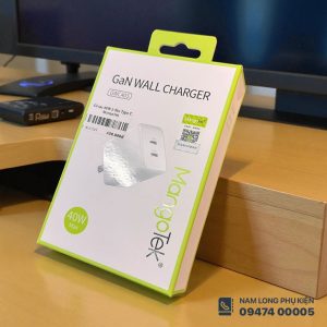 Củ Sạc Nhanh MangoTek GaN 40W – 2 Cổng Type-C | Hỗ trợ PD, siêu nhỏ gọn