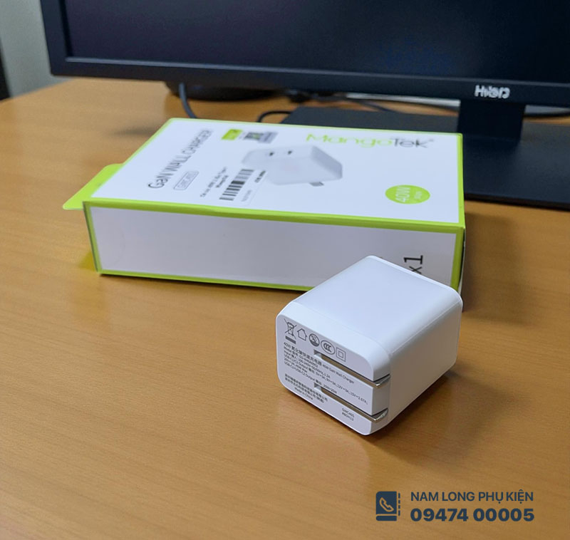 Củ Sạc Nhanh MangoTek GaN 40W – 2 Cổng Type-C | Hỗ trợ PD, siêu nhỏ gọn - Ảnh 2