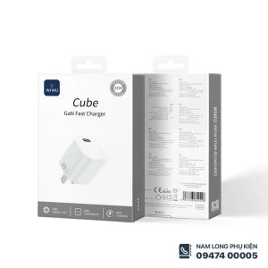 Củ sạc nhanh WiWU 33W Cube GaN – Nhỏ gọn, sạc mạnh