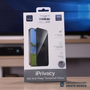 Cường lực iPhone 17 Series chống nhìn trộm 360 độ WiWU