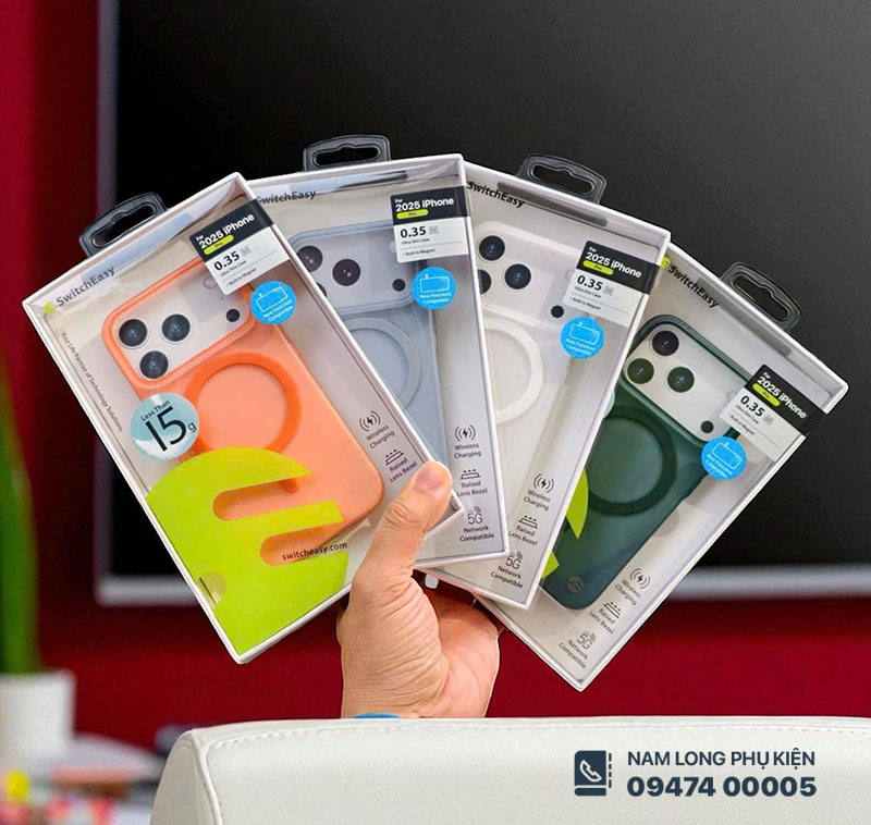 Ốp lưng iPhone 17 series Switheasy thin 0.35mm Magsafe