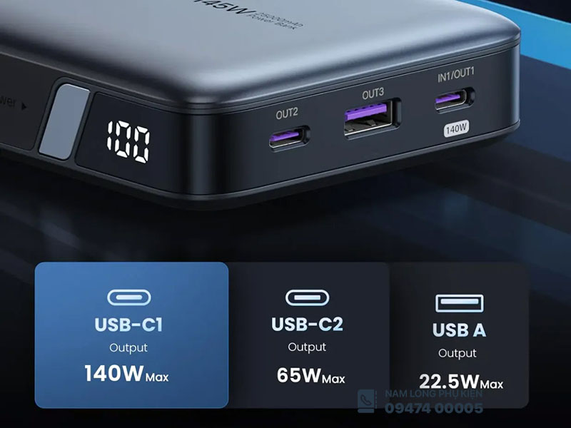 Pin sạc dự phòng Ugreen 145W 25000mAh – Dung lượng lớn, sạc siêu nhanh - Ảnh 3