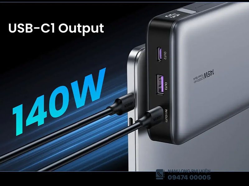 Pin sạc dự phòng Ugreen 145W 25000mAh – Dung lượng lớn, sạc siêu nhanh - Ảnh 7
