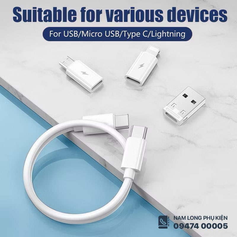 Cáp đa năng 6in1 tích hợp khe SIM, thẻ nhớ – Sạc & lưu trữ tiện lợi - Ảnh 3