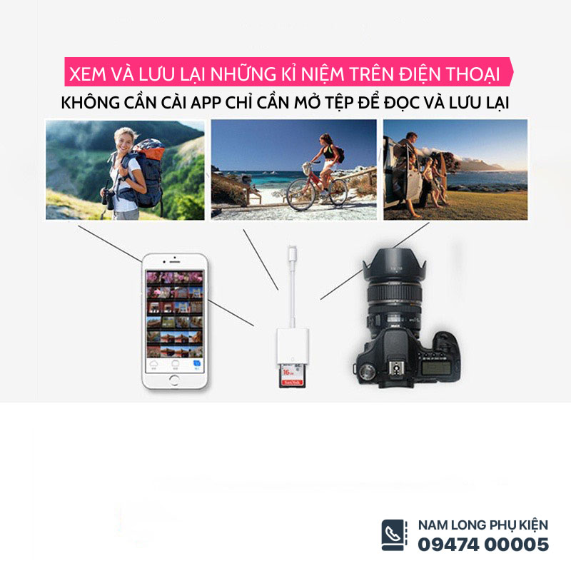 Đầu đọc thẻ SD & TF 2 in 1 cho iPhone/iPad – Truyền dữ liệu nhanh, tiện dụng - Ảnh 3