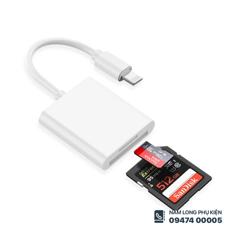 Đầu đọc thẻ SD & TF 2 in 1 cho iPhone/iPad – Truyền dữ liệu nhanh, tiện dụng - Ảnh 5