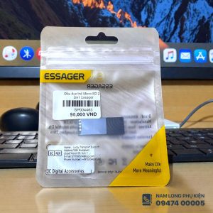 Đầu Đọc Thẻ Nhớ Micro SD 2in1 USB & Type-C Essager | Nhỏ Gọn – Dễ Dùng – Quận 2