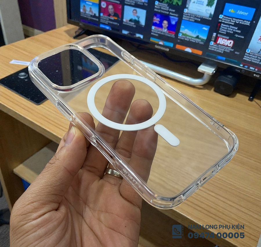 Ốp lưng iPhone 16 Pro trong suốt MagSafe Likgus – Chống ố, bám từ mạnh, bảo vệ tốt - Ảnh 2