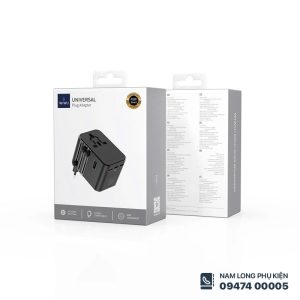 Củ sạc du lịch đa năng WiWU UA006 – Gọn nhẹ, sạc nhanh, dùng toàn cầu