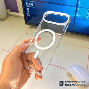 Ốp lưng iPhone Air trong suốt MagSafe Le Prius – Chống ố, bám từ mạnh