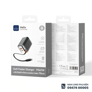 Alternative view of Củ sạc WiWU Helix 67W G020 kèm dây