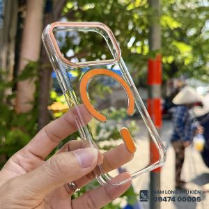 Ốp lưng iPhone 17 Pro trong suốt MagSafe Le Prius chính hãng