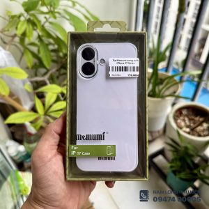 Ốp lưng iPhone 17 trong suốt Memumi – Siêu mỏng, nhẹ, chống trầy