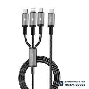 Cáp sạc 3in1 66W WiWU Titanlink – Đa năng, sạc nhanh, bền