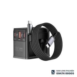 Alternative view of Củ sạc du lịch đa năng 20W kèm cáp WiWU UA013