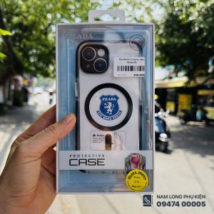 Ốp iPhone 15 Filada camera màu – Trong suốt, MagSafe, chống sốc