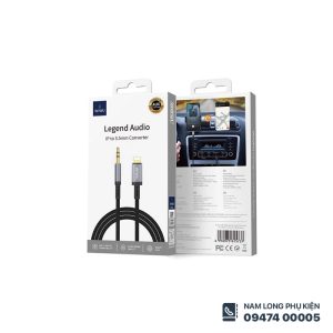 Alternative view of Cáp Lightning ra 3.5mm WiWU C048L – Nghe nhạc ổn định, tiện lợi