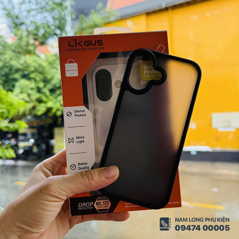 Ốp lưng iPhone 17 Likgus nhám