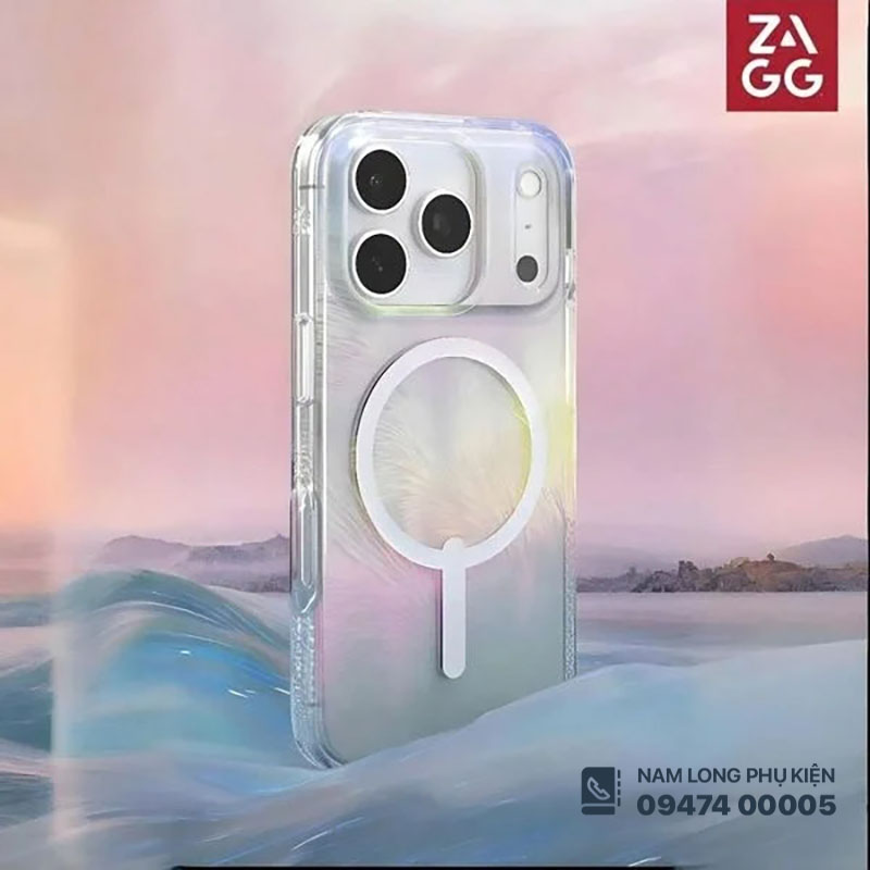 Ốp lưng iPhone 17 Pro Max ZAGG Milan Snap Iridescent - Ảnh 2