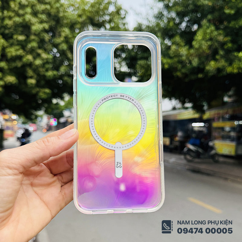 Ốp lưng iPhone 17 Pro Max ZAGG Milan Snap Iridescent - Ảnh 7